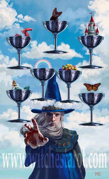 alchemy, seven of cups